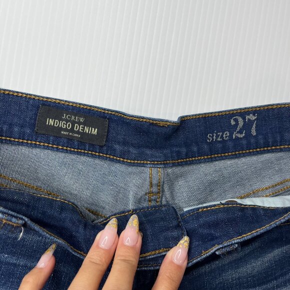 J. Crew Shorts Womens Size 27 Indigo Denim Stretch Blue Summer Casual Beach - Picture 3 of 8